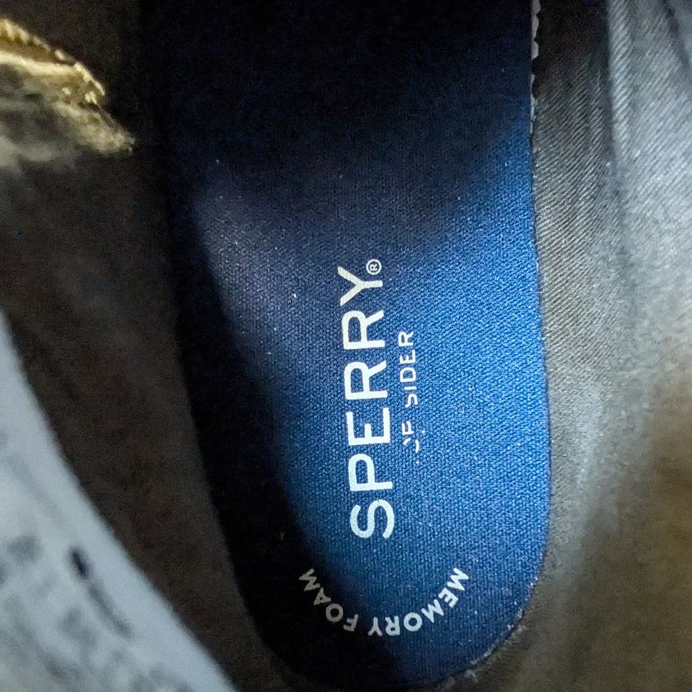 Sperry Suede Leather Ankle Booties Olive Army Green Zipper Women's 7